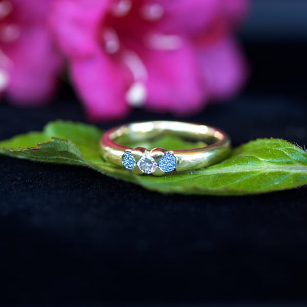 Osmium Ring mit Diamonds